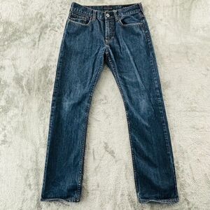 Bullhead Gravels Slim Fit Straight Jeans Mens Measure 31x30 Dark Wash 090233